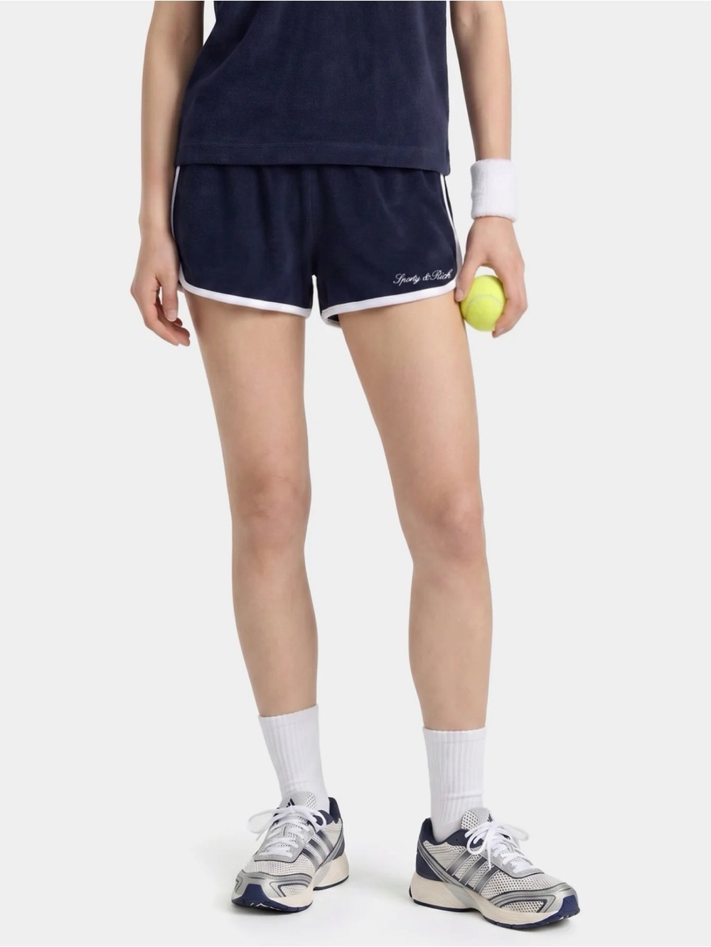 Sporty & Rich Signature Logo Terry Shorts